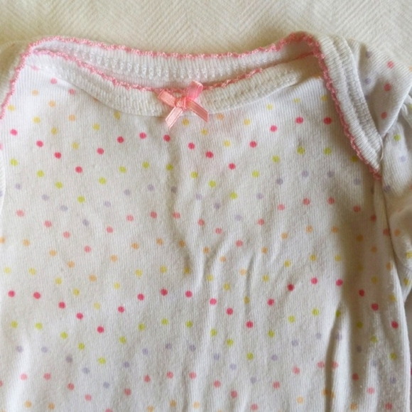 circo 2-pack long sleeve bodysuit diaper shirt bundle 0-3 months baby girl - Picture 9 of 12